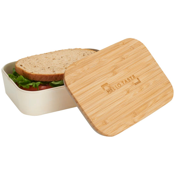 Boîte à lunch en fibre de bambou avec couvercle en planche à découper