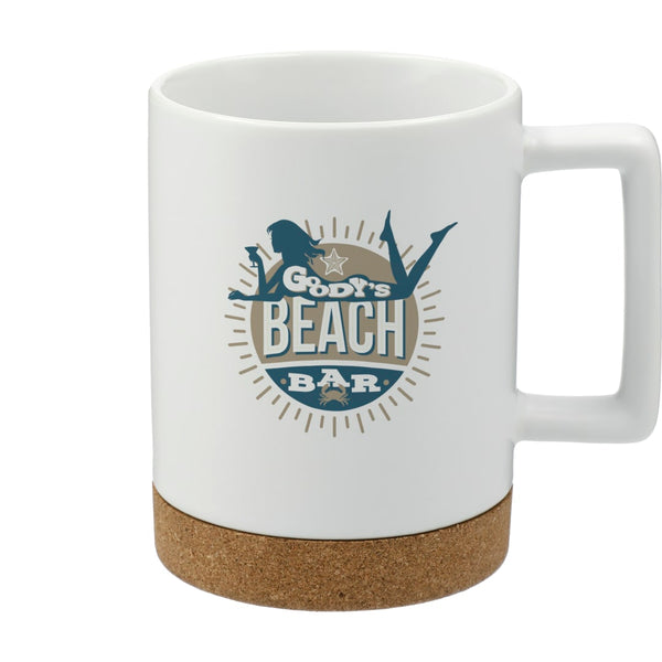 Tasse en céramique Bates 15 oz avec base en liège