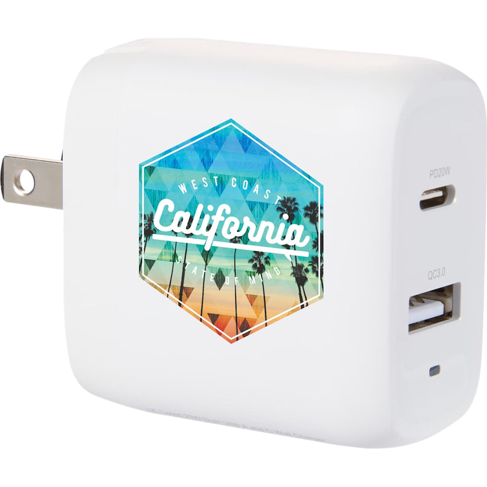 UL Listed 20W Dual USB A and C Wall Charger