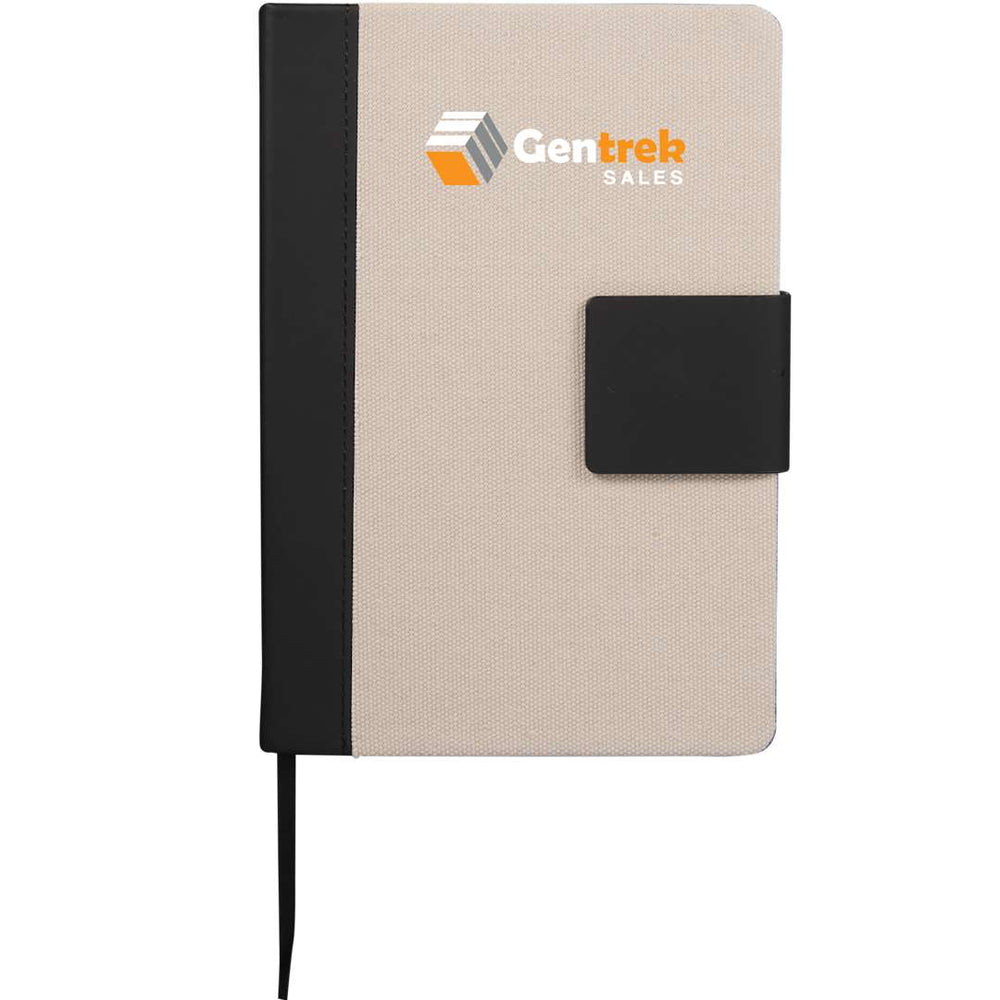 Carnet relié en toile recyclée FSC® 5,5