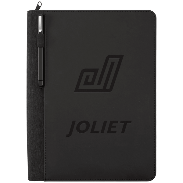 FSC® Mix Vienna Heathered Zippered Padfolio