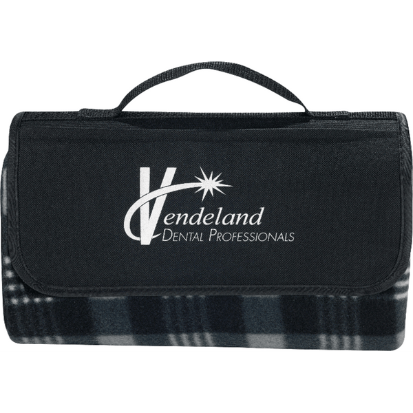 Padded Water-Resistant Fleece Picnic Blanket