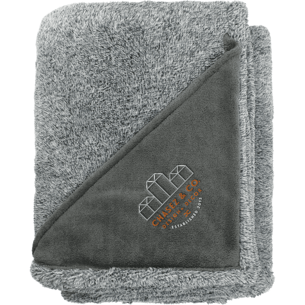 Heathered Fuzzy Fleece Blanket