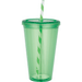 Sedici Striped Straw Tumblers closeout, Drinkware, sku-1623-44, Tumblers CFDFpromo.com