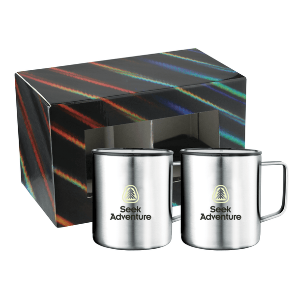 Rover Camp Mug 14oz Powder coated 2 in 1 Gift Set