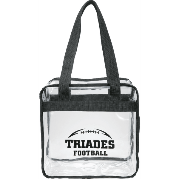 Game Day Clear Zippered Safety Tote