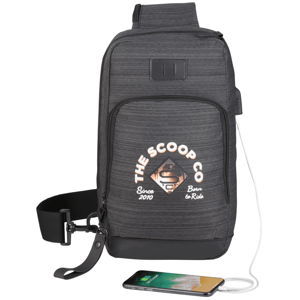 NBN Whitby Sling w/ USB Port | Backpacks | Backpacks, Bags, sku-3950-03 | CFDFpromo.com
