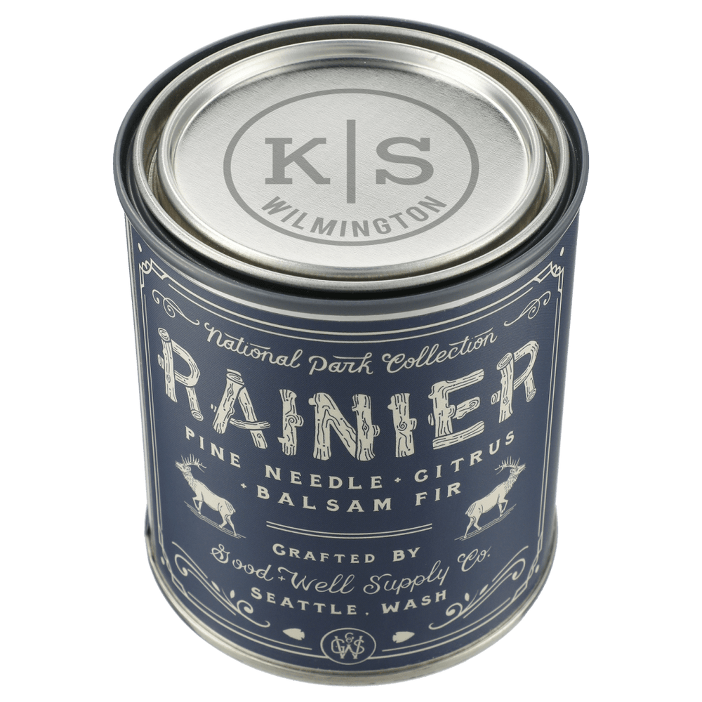 Rainier National Park 14 oz Candle | Health & Happiness | Health & Happiness, New, sku-6000-05 | GOOD & WELL SUPPLY CO