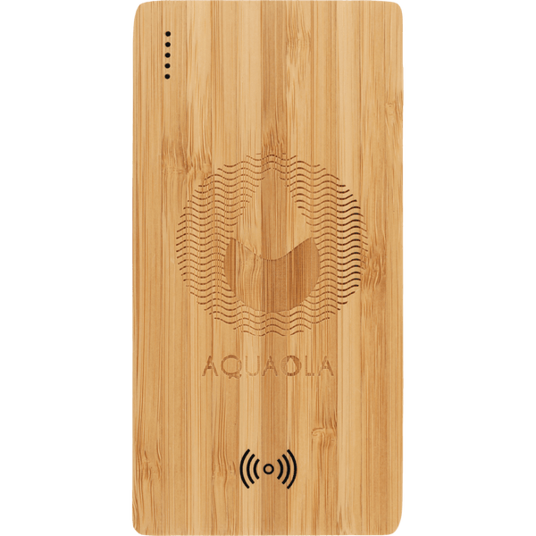 FSC® 100% Bamboo 5000 mAh Wireless Power Bank