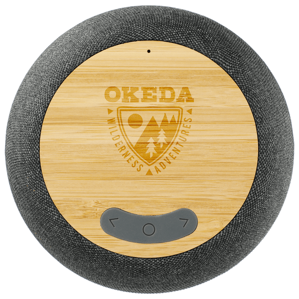 Garm Fabric & Bamboo Speaker with Wireless Chargin