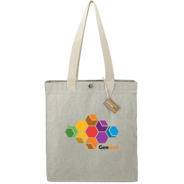 Repose 10oz Recycled Cotton Box Tote w/Snap