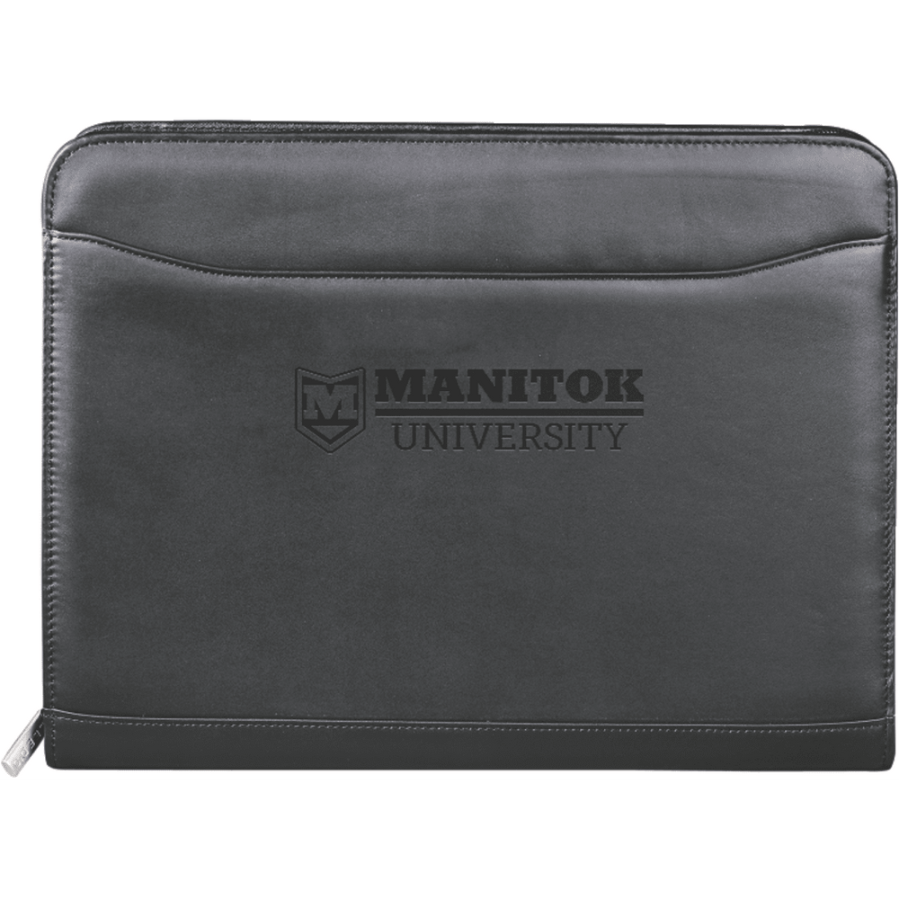 FSC® Mix Millennium Leather Zippered Padfolio | Padfolios | Office, Padfolios, sku-9500-10 | CFDFpromo.com