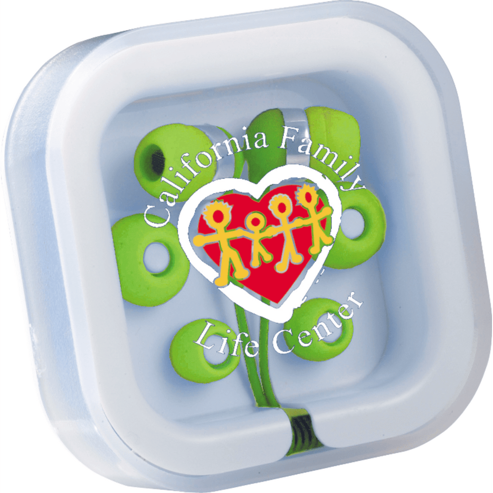 Color Pop Earbuds w/ Microphone | Headphones & Earbuds | Headphones & Earbuds, sku-SM-3817, Technology | CFDFpromo.com