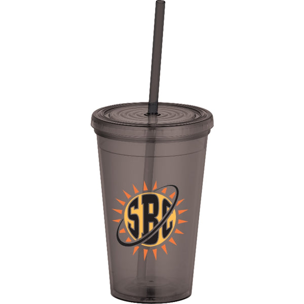 Iceberg 16oz Double-Wall Tumbler w/Straw