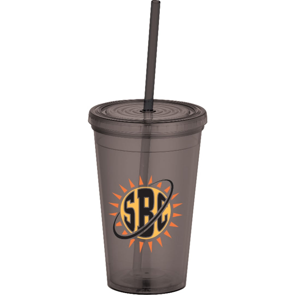 Iceberg 16oz Double-Wall Tumbler w/Straw | Tumblers | Drinkware, sku-SM-6635, Tumblers | CFDFpromo.com