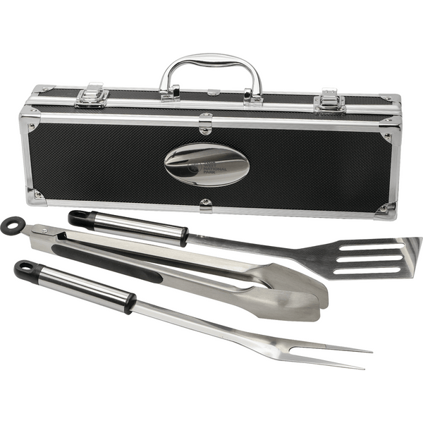 3 Piece BBQ set in Aluminum Case