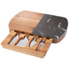 Black Marble Cheese Board Set with Knives | Wine & Cheese | Home & DIY, sku-1033-78, Wine & Cheese | CFDFpromo.com