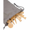 Bamboo Golf Tee Set with Recycled Pouch