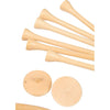 Bamboo Golf Tee Set with Recycled Pouch