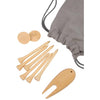 Bamboo Golf Tee Set with Recycled Pouch