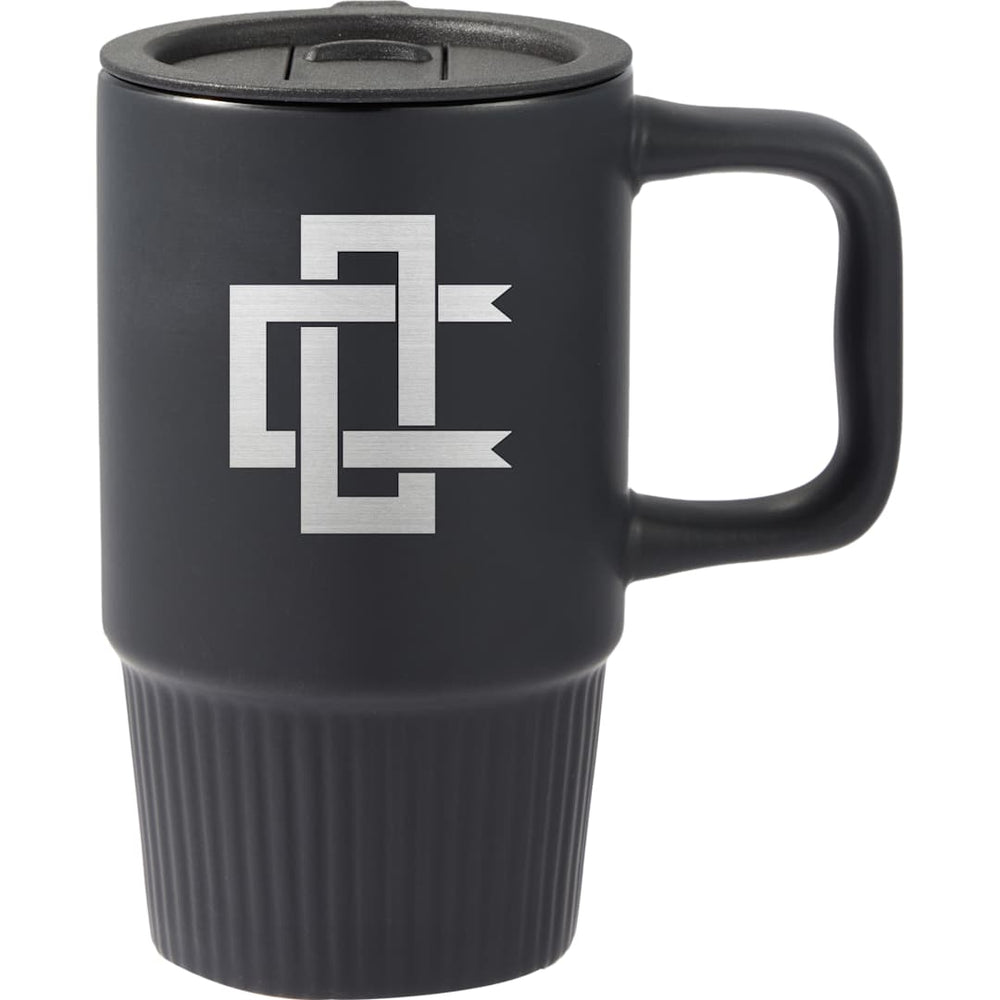 Mug en céramique Camden 38 cl avec couvercle