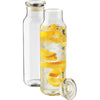 Glass Water Bottle w/ Lid 24 oz.