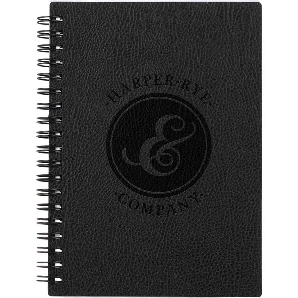 Journal à spirale grain galet recyclé certifié FSC® de 5 po x 7 po