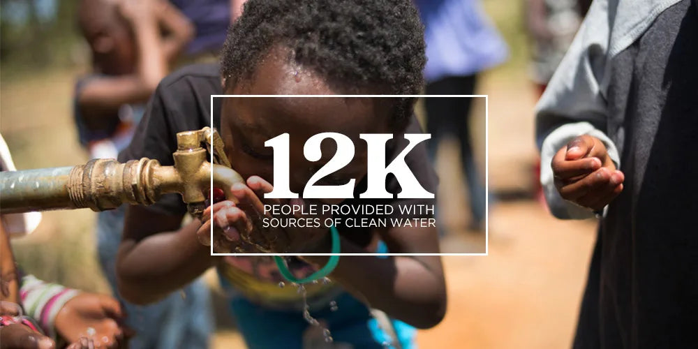 12k people provided with sources of clean water