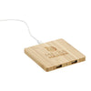 FSC® 100% Bamboo Wireless Charge Pad w/Dual Output