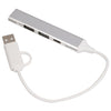 Aluminum 4-Port USB-A and C Hub
