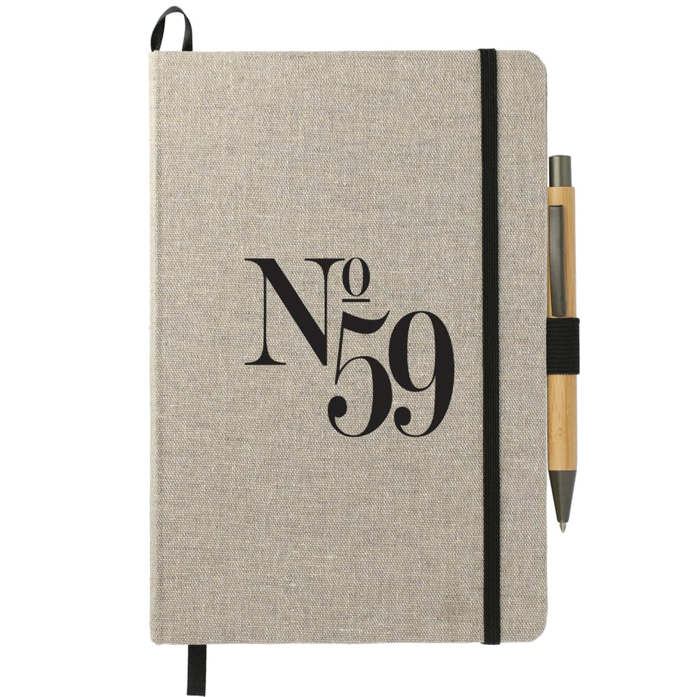 Ensemble de journaux reliés en coton recyclé 5,5