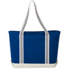 Atlantic Stripe 20oz Cotton Zippered Tote