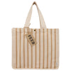 Cabas rayé en coton et jute FEED