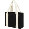 Sac fourre-tout shopper en coton 12 oz avec anses contrastées