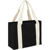 Sac fourre-tout shopper en coton 12 oz avec anses contrastées
