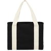 Sac fourre-tout shopper en coton 12 oz avec anses contrastées