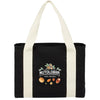 Sac fourre-tout shopper en coton 12 oz avec anses contrastées