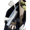 Sac fourre-tout shopper en coton 12 oz avec anses contrastées