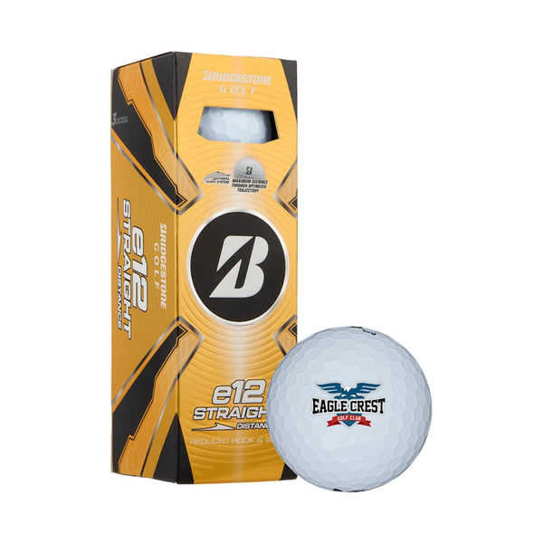 Balles de golf Bridgestone E12 Straight - Lot de 3