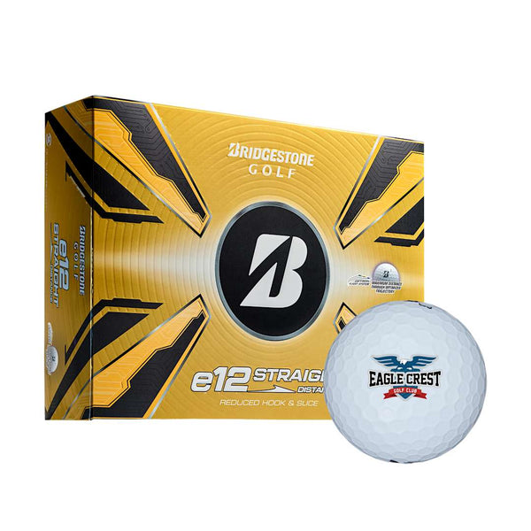 Bridgestone E12 Straight Balles de golf - Paquet de 12