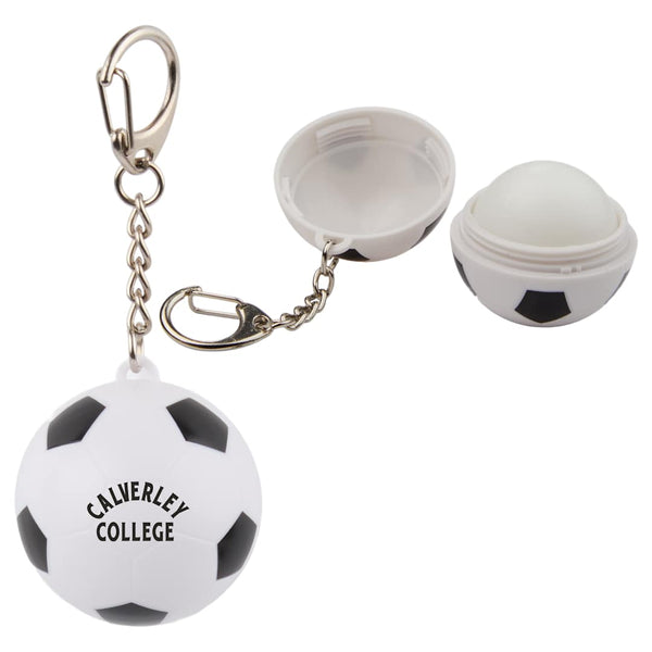 Baume à lèvres SPF15 de football avec porte-clés