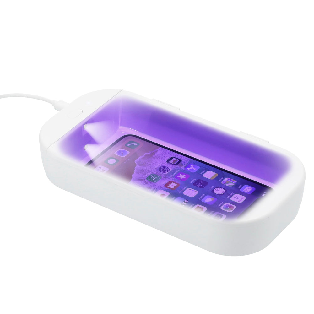 UV Desktop Phone Sanitizer | Emerging Trends | EcoFriendly, Emerging Trends, Giftboxed, GiftSet, InstructionCardIncluded, NewColorsAvailable, PackagingIncludedForBlanks, Recycled, sku-SM-2934, Technology | CFDFpromo.com