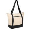 Sac fourre-tout zippé en coton biologique Isle 8 oz