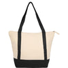 Sac fourre-tout zippé en coton biologique Isle 8 oz