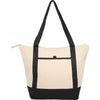 Sac fourre-tout zippé en coton biologique Isle 8 oz