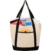 Sac fourre-tout zippé en coton biologique Isle 8 oz