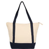 Sac fourre-tout zippé en coton biologique Isle 8 oz