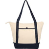 Sac fourre-tout zippé en coton biologique Isle 8 oz