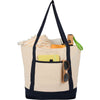 Sac fourre-tout zippé en coton biologique Isle 8 oz