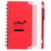 5" x 7" Recycled Dual Pocket Spiral Notebook w Pen